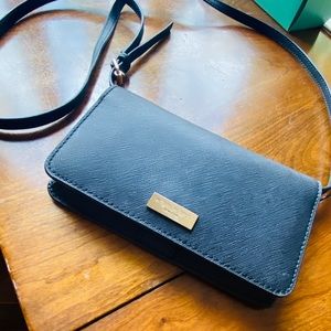 Henri Bendel thin wallet purse with long strap